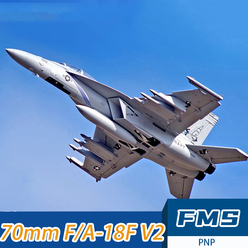 Rc Helicopter Large - FMS 70mm Ducted F/A-18 Hornet Model